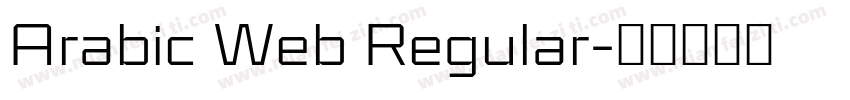 Arabic Web Regular字体转换